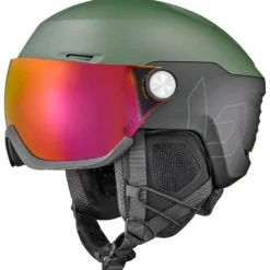Casco con visiera Bollé V-Ryft Pure Sun Forest Matte Photochromic Red