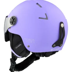Casco con visiera Cairn Android Visor Junior Mat Lilac