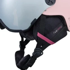 Casco con visiera Cairn Android Visor Mat Powder Pink