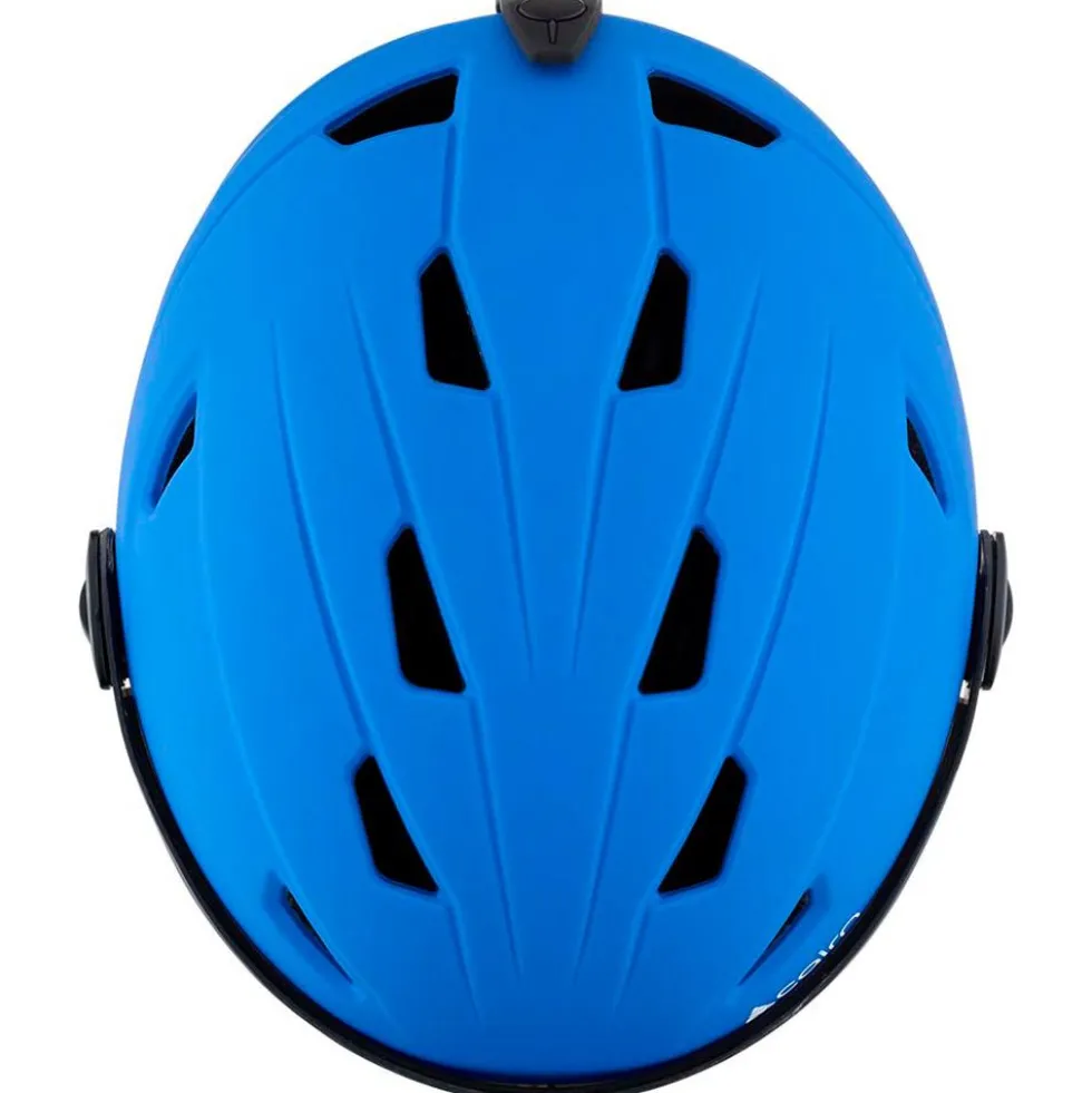 Casco con visiera Cairn Electron Visor Junior Mat King Blue
