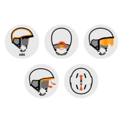 Casco con visiera Cairn Helios Evolight Nxt Mat White
