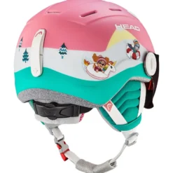 Casco con visiera Head Maja Visor Paw Silver Red