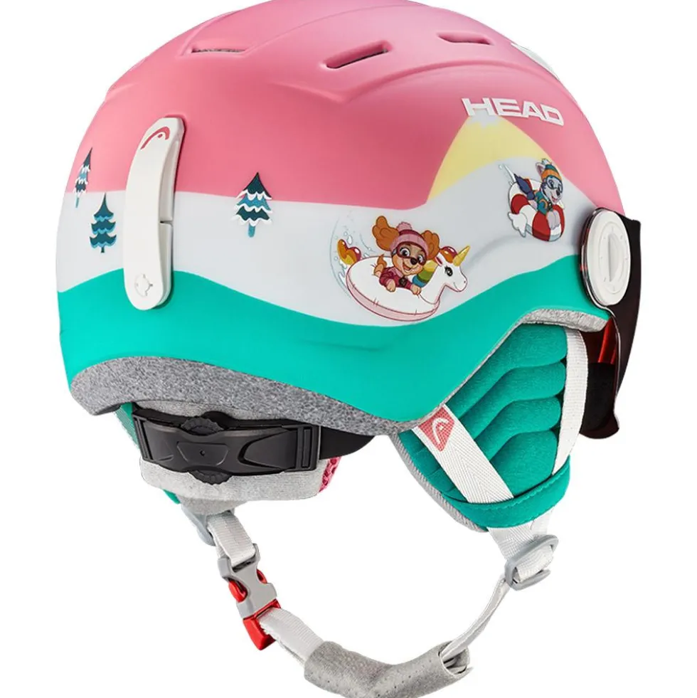 Casco con visiera Head Maja Visor Paw Silver Red