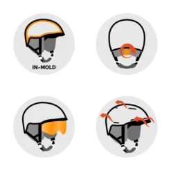 Casco con visiera Head Maja Visor Paw Silver Red