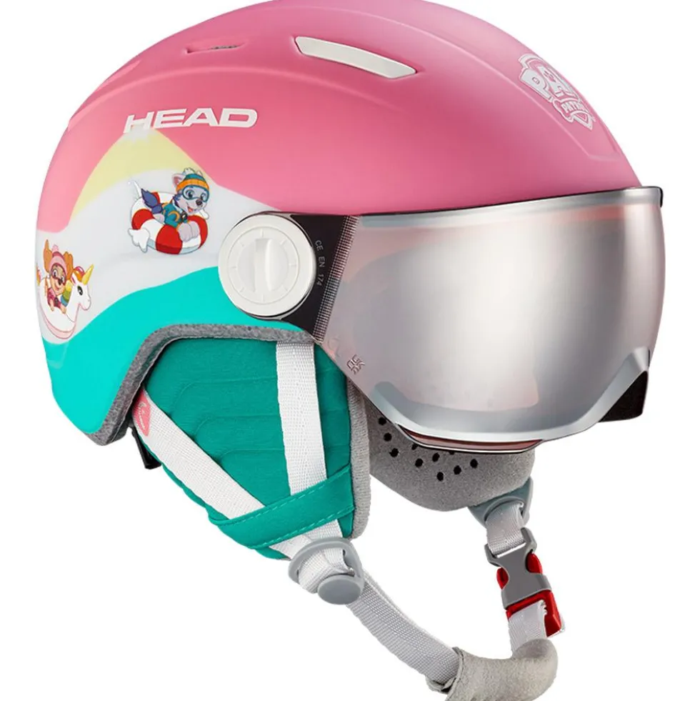 Casco con visiera Head Maja Visor Paw Silver Red