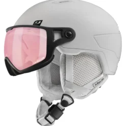 Casco con visiera Julbo Globe Blanc Reactiv 1-3 High Contrast