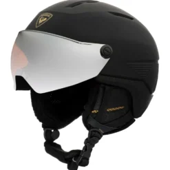 Casco con visiera Rossignol Fit Visor Impacts Women Black Orange Silver Mirror