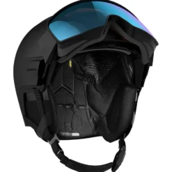 Casco con visiera Salomon Driver Prime Sigma Photo Mips Black Sky Blue