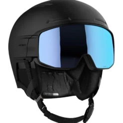 Casco con visiera Salomon Driver Prime Sigma Photo Mips Black Sky Blue
