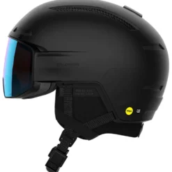Casco con visiera Salomon Driver Prime Sigma Photo Mips Black Sky Blue