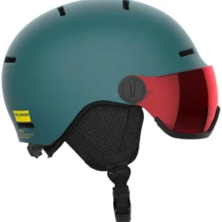 Casco con visiera Salomon Orka Visor North Atlantic Flash Red