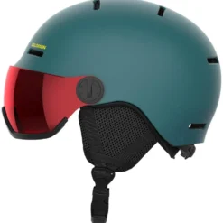 Casco con visiera Salomon Orka Visor North Atlantic Flash Red