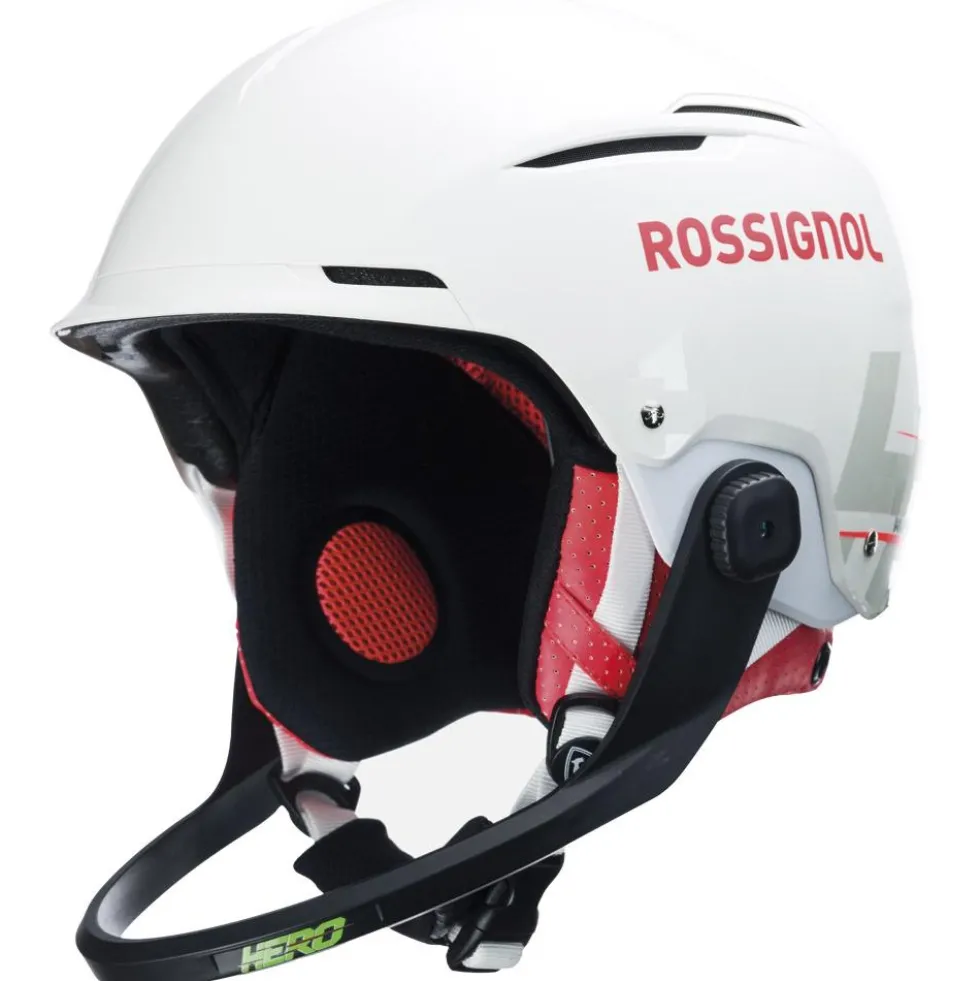 Casco Rossignol Hero Slalom Impacts + Chinguard White