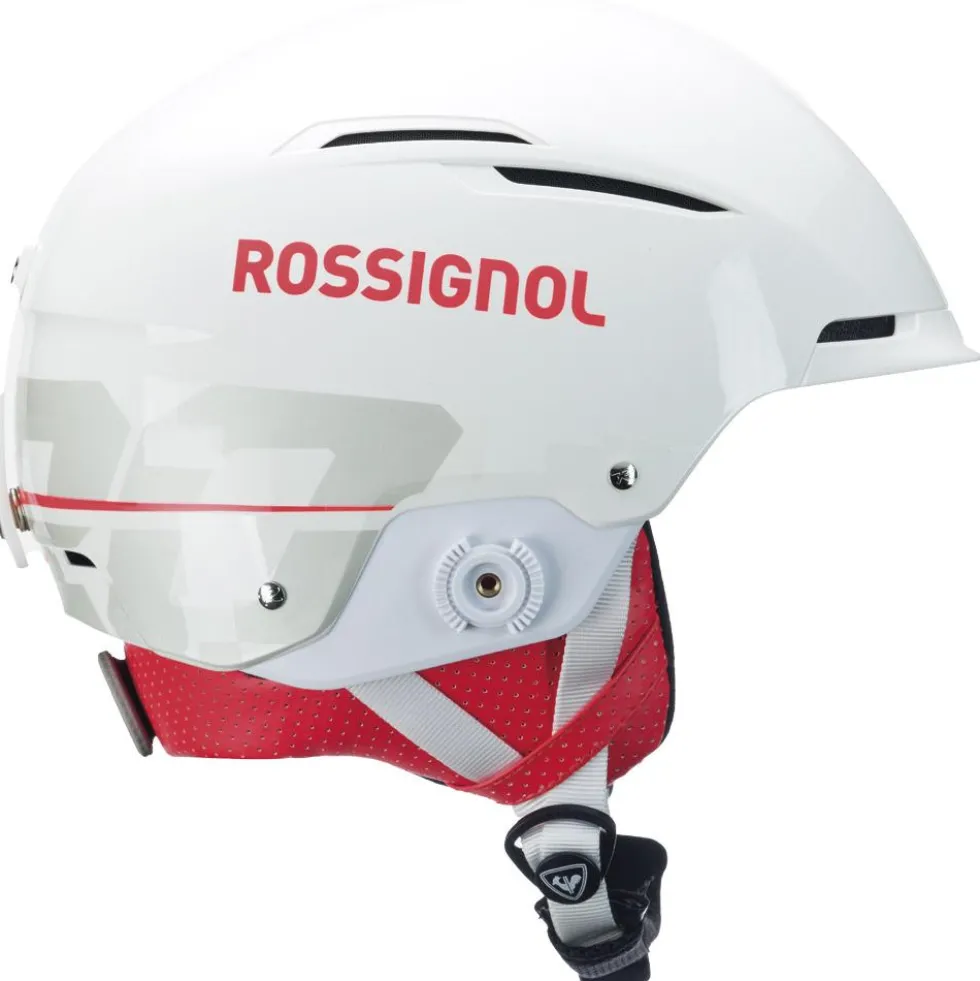Casco Rossignol Hero Slalom Impacts + Chinguard White