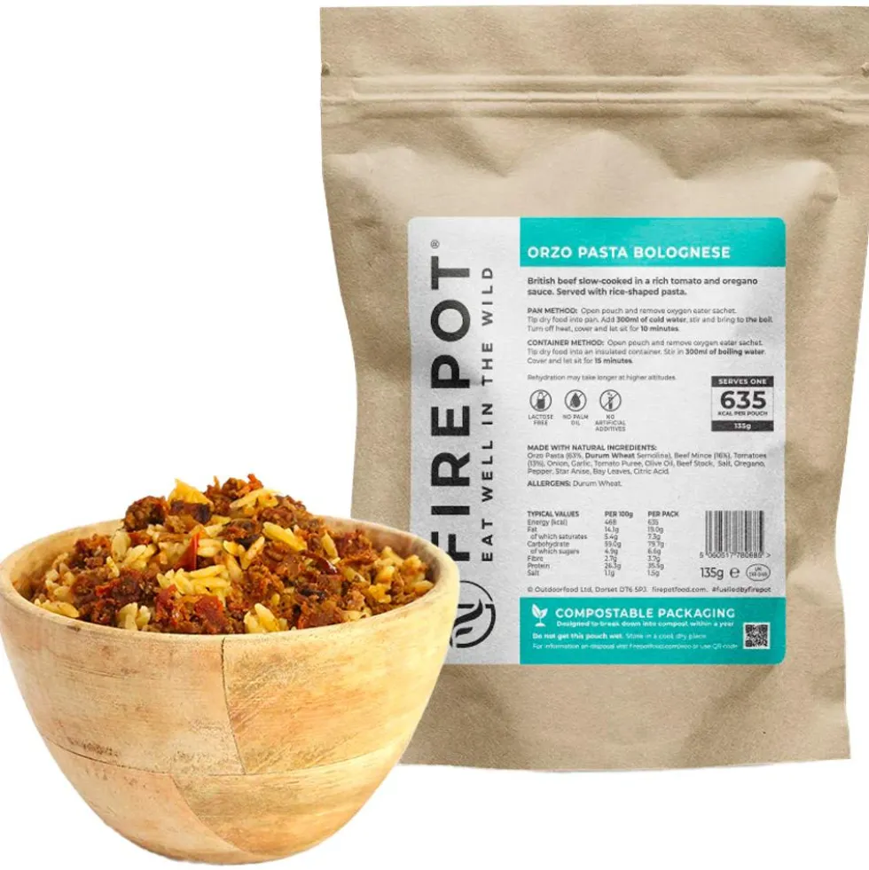 Cibo liofilizzato Firepot Pâtes Orzo A La Bolognaise 135 g.