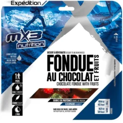 Cibo liofilizzato MX3 Nutrition Fondue Au Chocolat & Crousty Fruits 90 g.