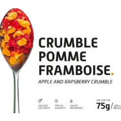 Cibo liofilizzato Voyager Crumble Pomme-Framboise 75 g.