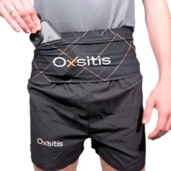 Cintura da corsa Oxsitis Slimbelt Gravity Black Orange