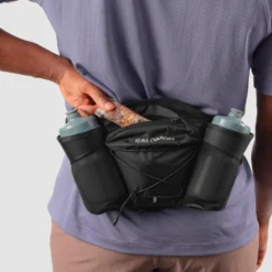 Cintura da corsa Salomon Cross Belt 2 Bottles Black