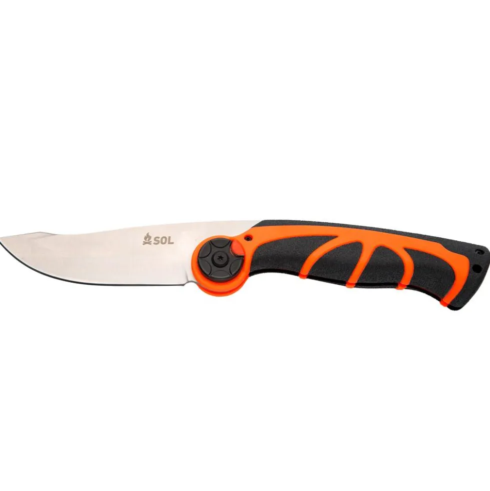 Coltelli SOL Stoke Pivot Knife & Saw Black Orange