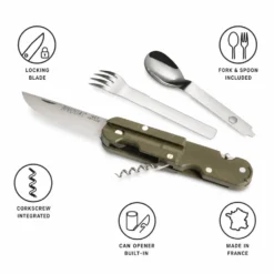 Coltelli TB Outdoor Bivouac Set Blister Kaki