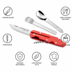 Coltelli TB Outdoor Bivouac Set Blister Rouge