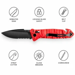 Coltelli TB Outdoor C.A.C Toxifié Rouge