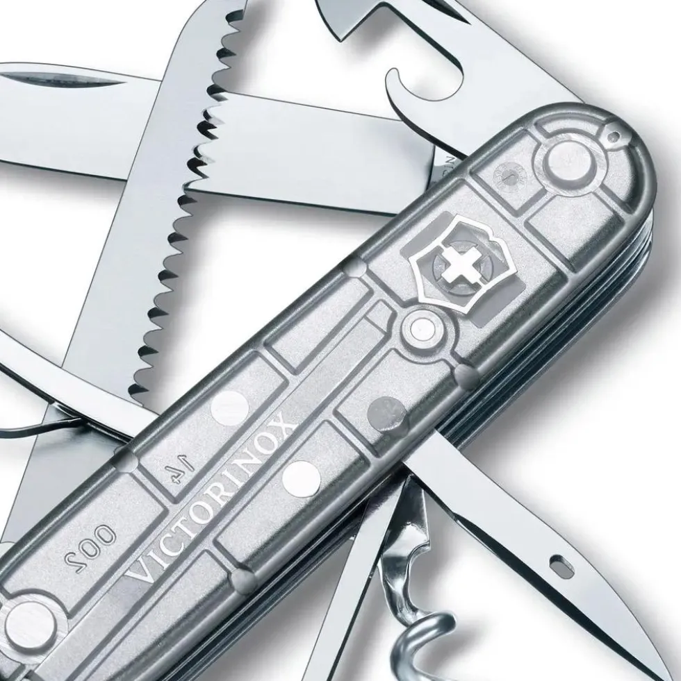Coltelli Victorinox Huntsman Silvertech Grey Argent Translucide