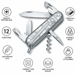 Coltelli Victorinox Spartan Silvertech Grey Argent Translucide