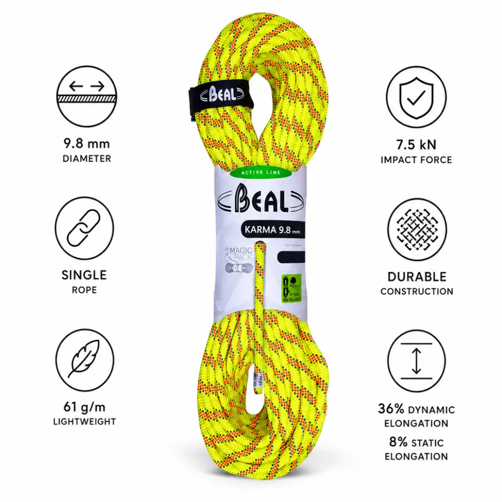 Corde Beal Karma 9.8mm Yellow