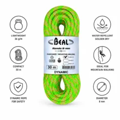 Corde Beal Rando 8mm Golden Dry Yellow