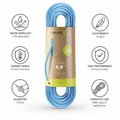 Corde Edelrid Heron Eco Dry 9.8mm Icemint