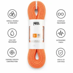 Corde Petzl Volta Guide 9mm Orange
