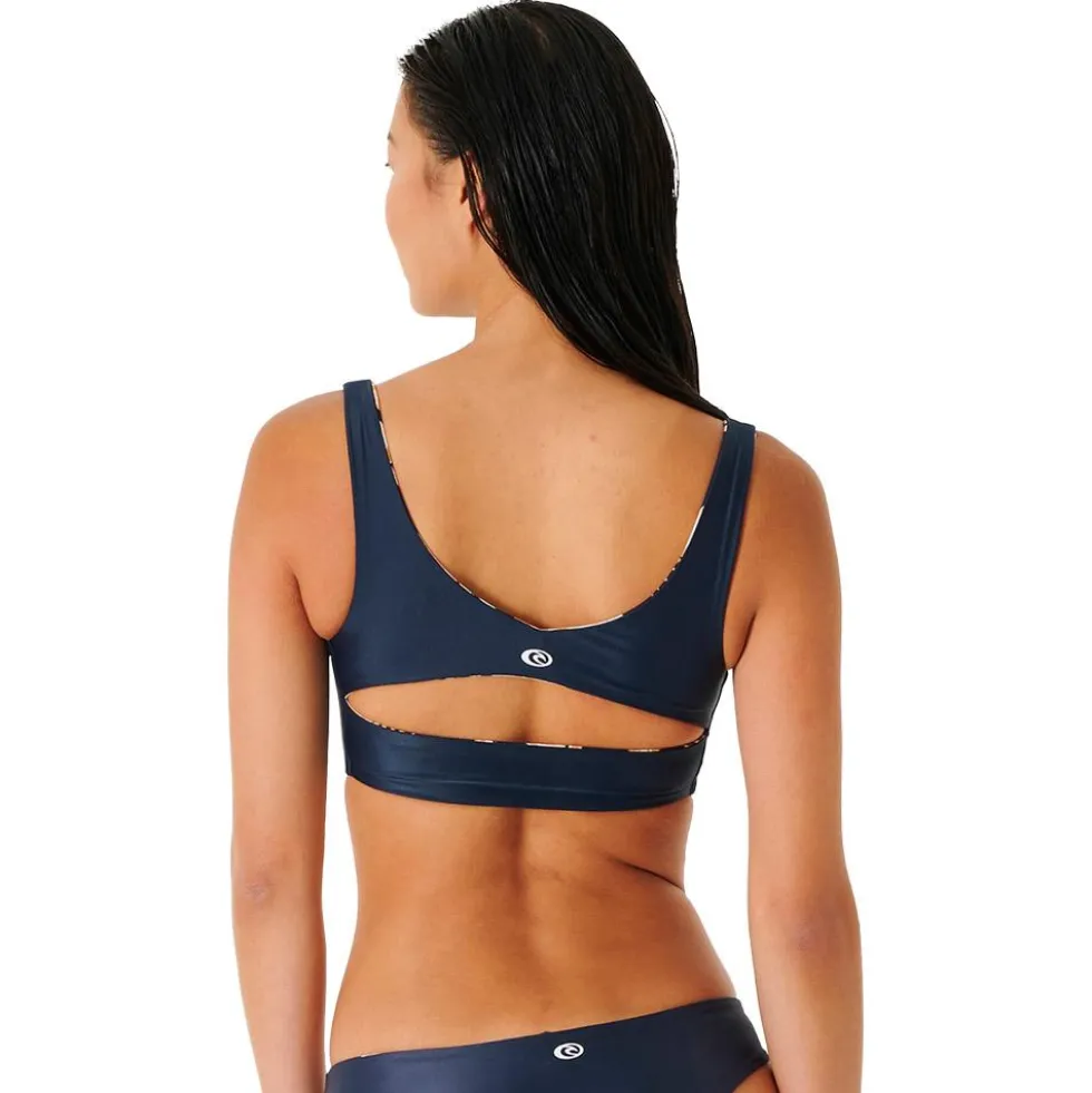Costume da bagno Rip Curl Brassière Mirage Reco Crop Navy
