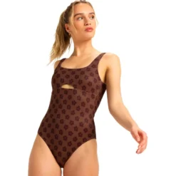 Costume da bagno Roxy Ultimate Roxy Pro - Maillot de bain 1 pièce Chocolate Plum Polka