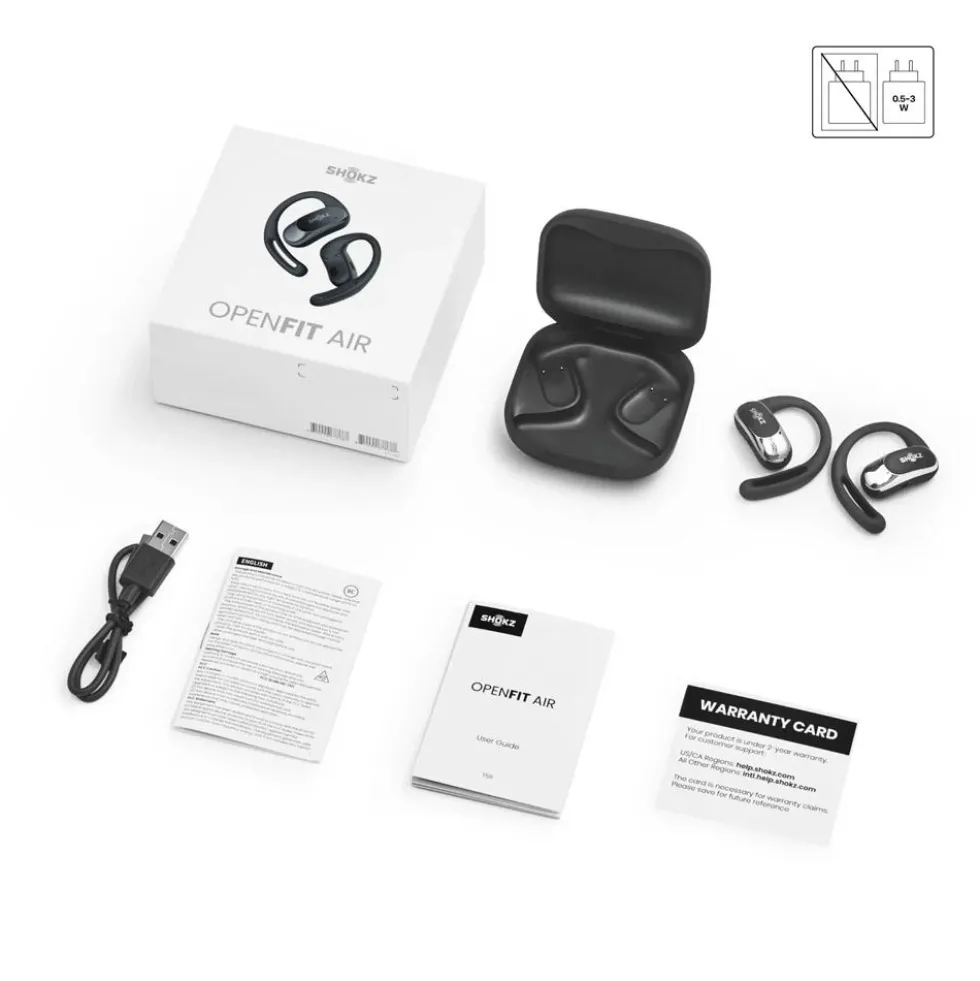 Cuffie Shokz OpenFit Air Noir