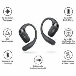 Cuffie Shokz OpenFit 2 Plus Noir