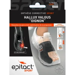 Cura piedi Epitact Orthèse Corrective Hallux Valgus Sport Black