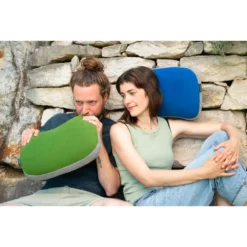 Cuscini Cocoon Air Core Down Travel Pillow True Blue Grey