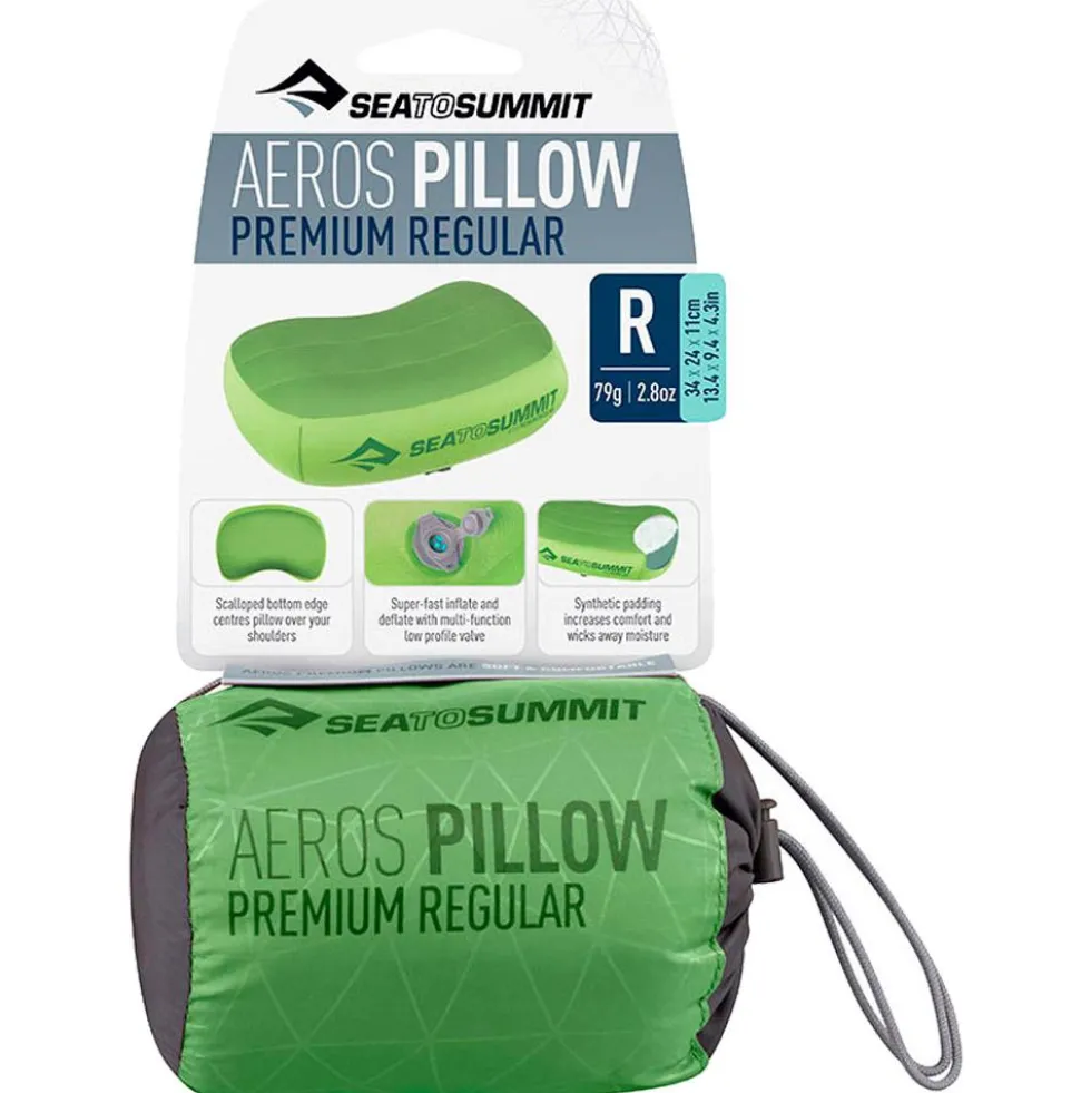 Cuscini Sea To Summit Aero Premium Lime