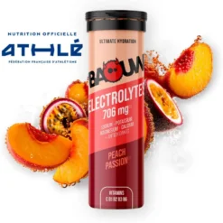 Elettroliti Baouw Pastilles Electrolytes (x10) 50 g. Pêche Passion