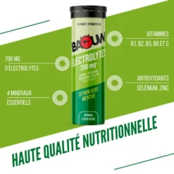 Elettroliti Baouw Pastilles Electrolytes (x10) 50 g. Citron Vert Menthe
