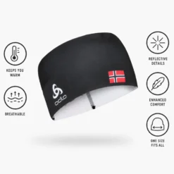 Fascia sci di fondo Odlo Competition Fan Warm Headband Black Norway