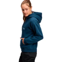 Felpa Black Diamond W Heritage Wordmark Pull Over Hoody Indigo