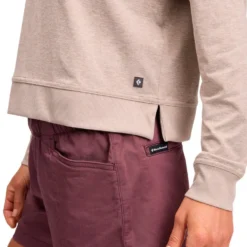 Felpa da arrampicata Black Diamond W Circuit Midlayer Hoody Moonstone