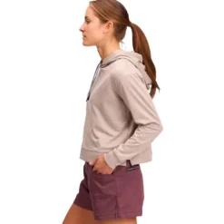 Felpa da arrampicata Black Diamond W Circuit Midlayer Hoody Moonstone