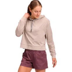Felpa da arrampicata Black Diamond W Circuit Midlayer Hoody Moonstone