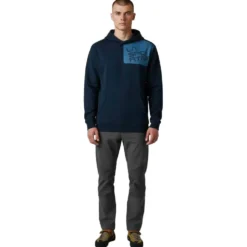 Felpa da arrampicata La Sportiva Stride Hoody Navy Blue Atlantic