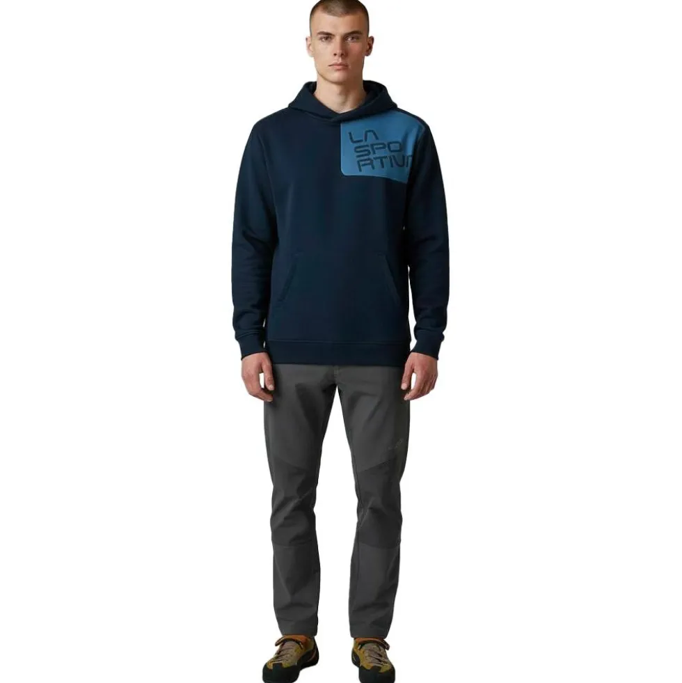 Felpa da arrampicata La Sportiva Stride Hoody Navy Blue Atlantic