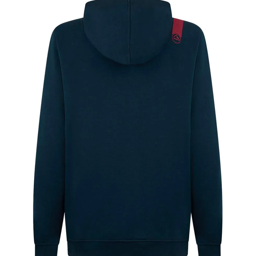 Felpa da arrampicata La Sportiva Stride Hoody Navy Blue Tango Red